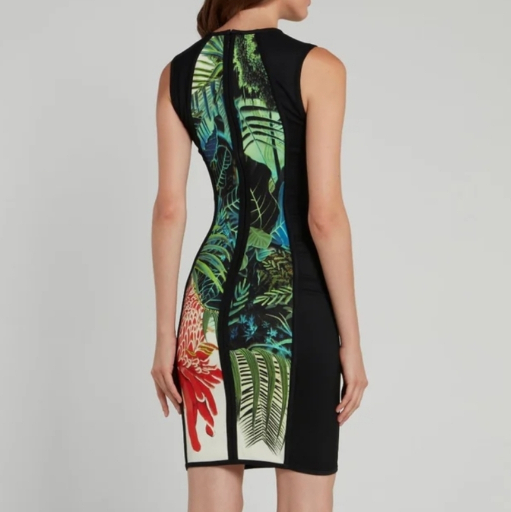 Authentic Roberto Cavalli Flora & Fauna Tropical Print Sheath Dress - Picture 2 of 12